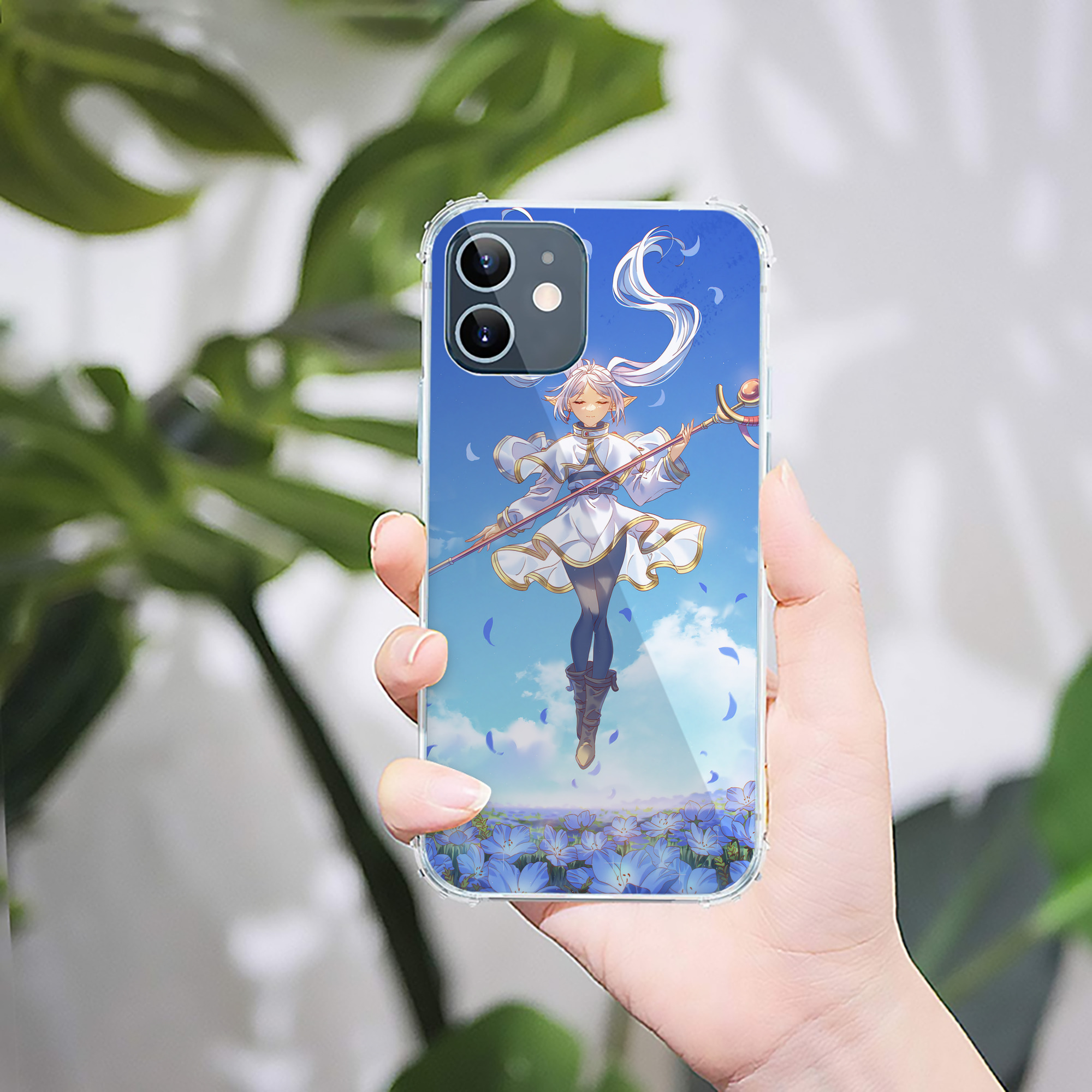 （画像用） 葬送のフリーレン Frieren 【iPhone 12シリーズ対応】透明スマホケース（クリアソフトケース）